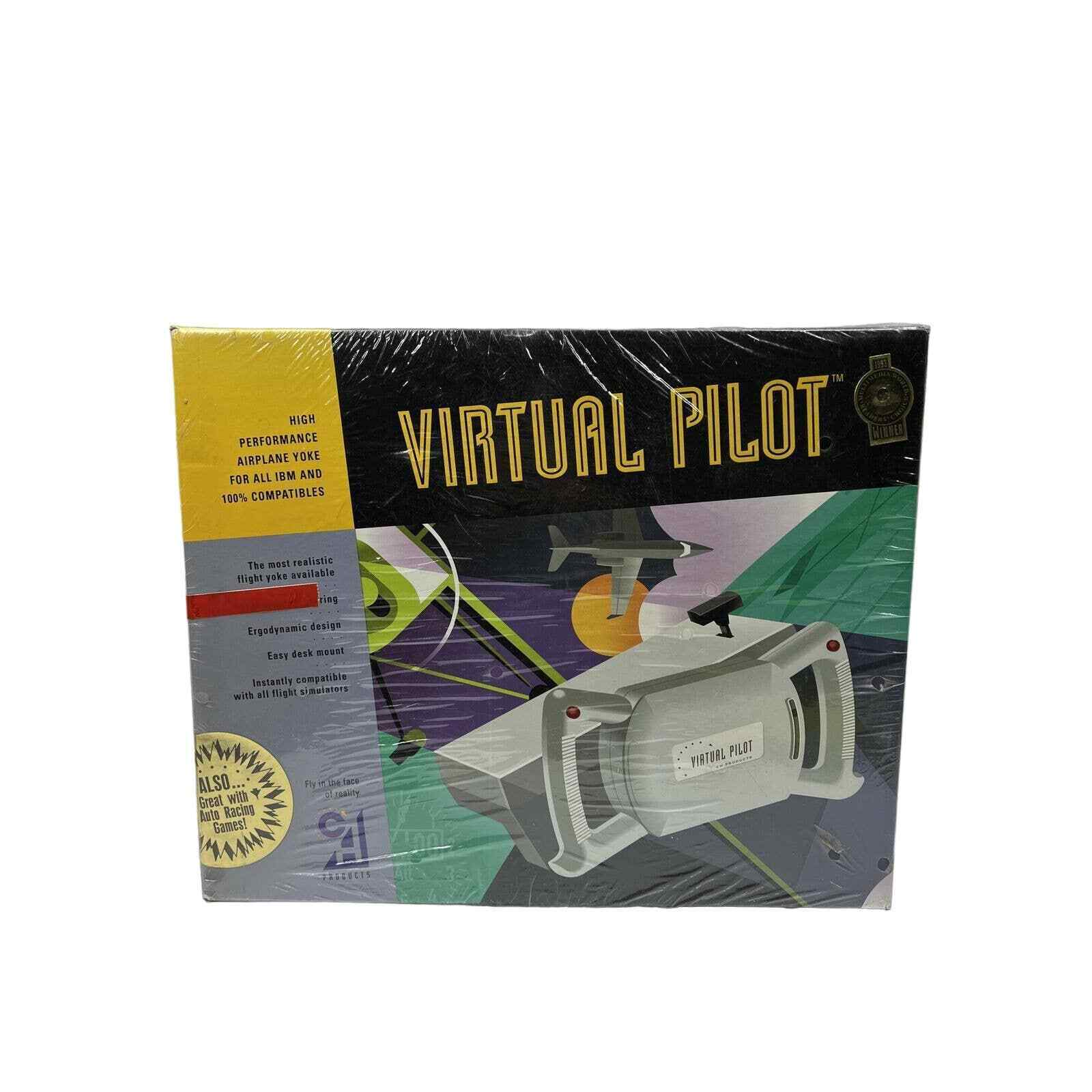 Virtual Pilot Yoke steering wheel Flight Simulator PC Gaming Vintage Air Plane