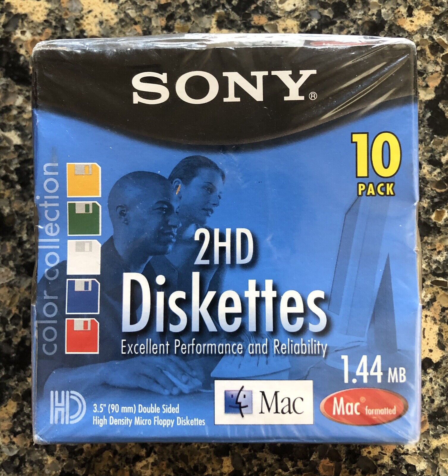 Diskettes Sony Mac Apple Formatted 2HD 10 Pack 3.5”  Macintosh 1.44 MB NEW