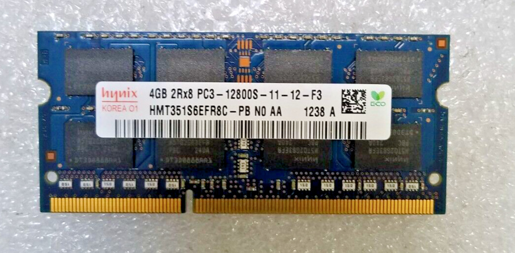 Lot of 30 Hynix 4GB 2Rx8 PC3-12800S DDR3 SODIMM Laptop Memory RAM