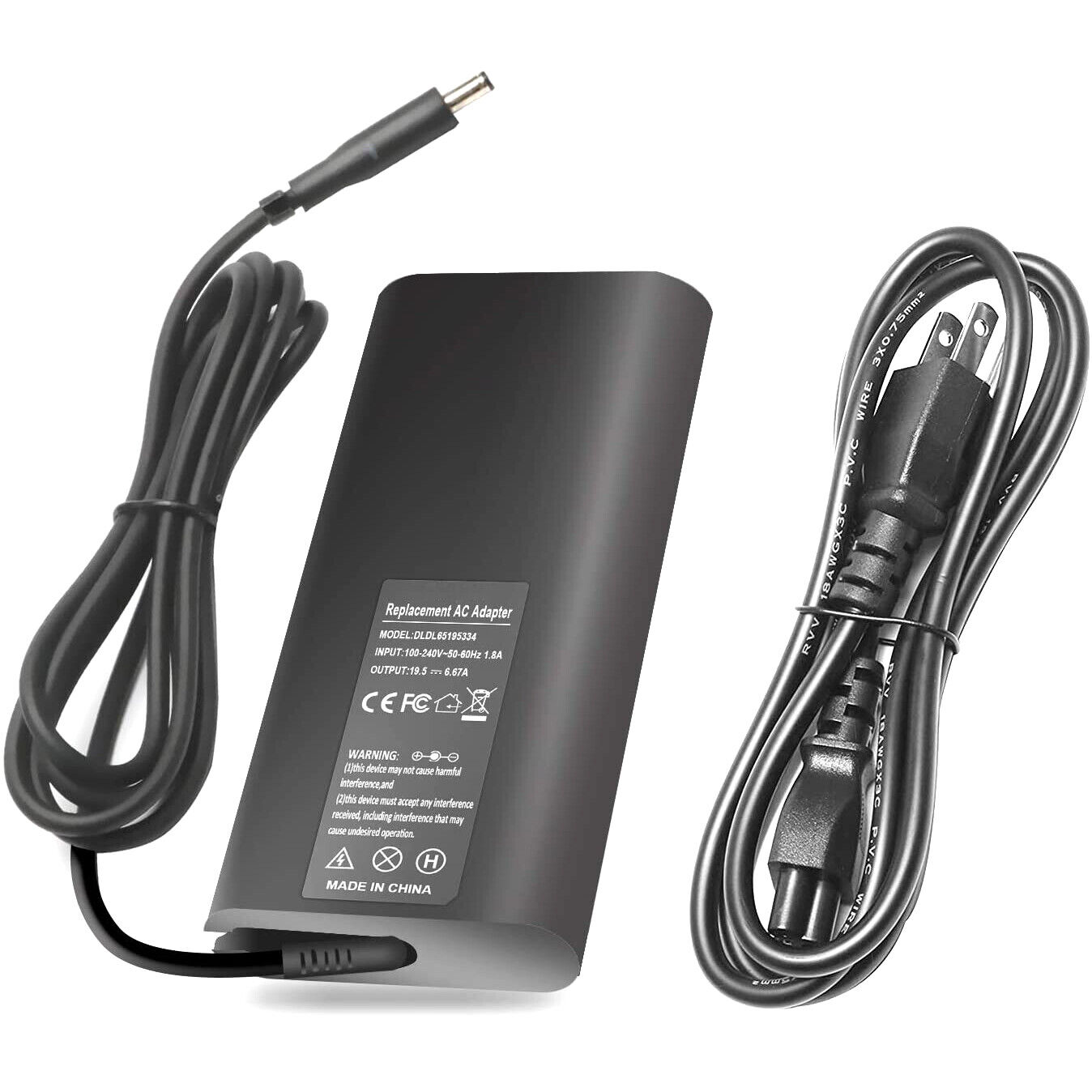 130W Laptop Charger AC Adapter for Dell Precision 15 5510 5520 5530 5540 M3800 
