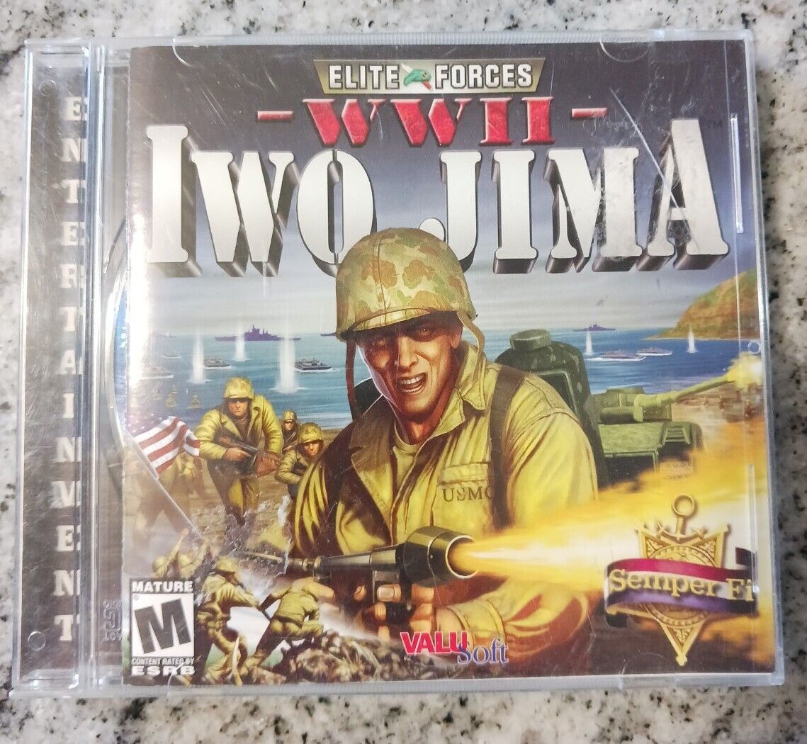 Elite Forces IWO JIMA Video Game - PC CD-ROM ValuSoft VTG Working