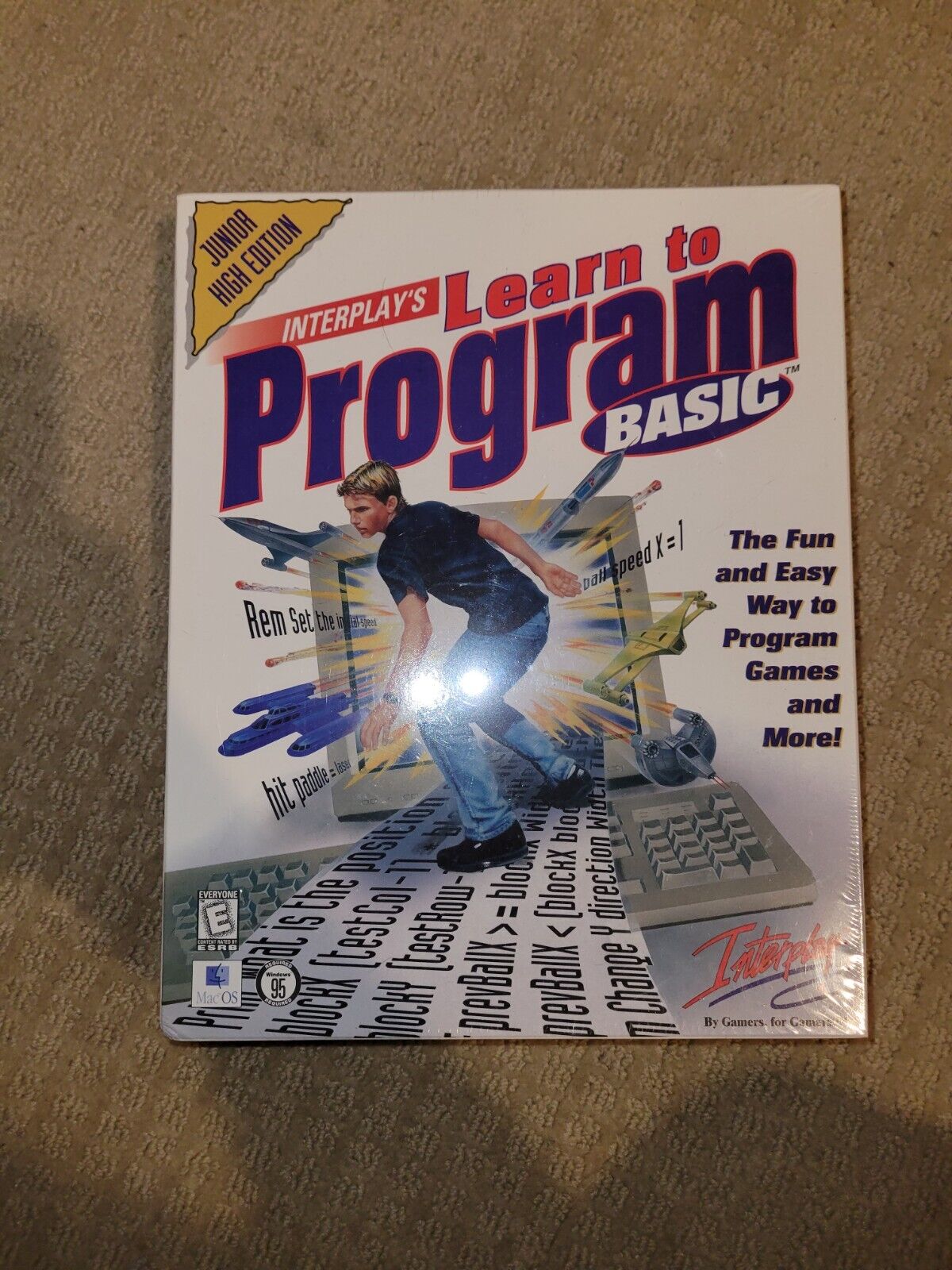 Interplay’s Learn to Program BASIC Junior High Edition Vintage PC Game NEW 1998