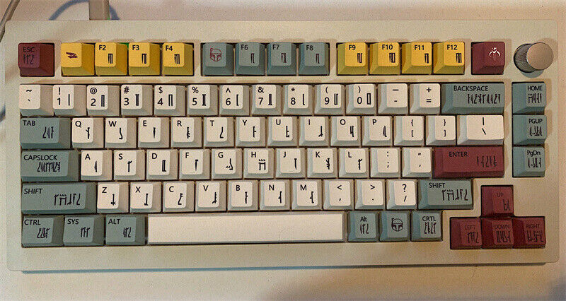 129 Keys Star Wars Vintage PBT Keycap Set for Cherry Mx Mechanical Keyboard Stoc