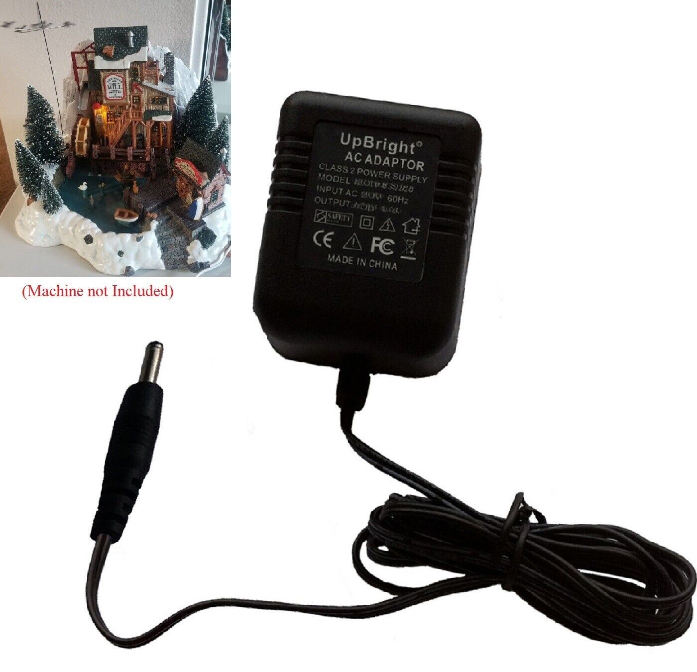 AC12V AC Adapter For Lemax Carole Towne Olde Brook Grist Mill Village Collection