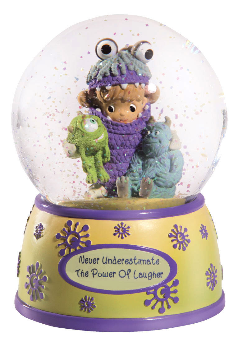 Precious Moments Disney Monsters Inc Sulley & Mike Musical Water Globe Snow Dome