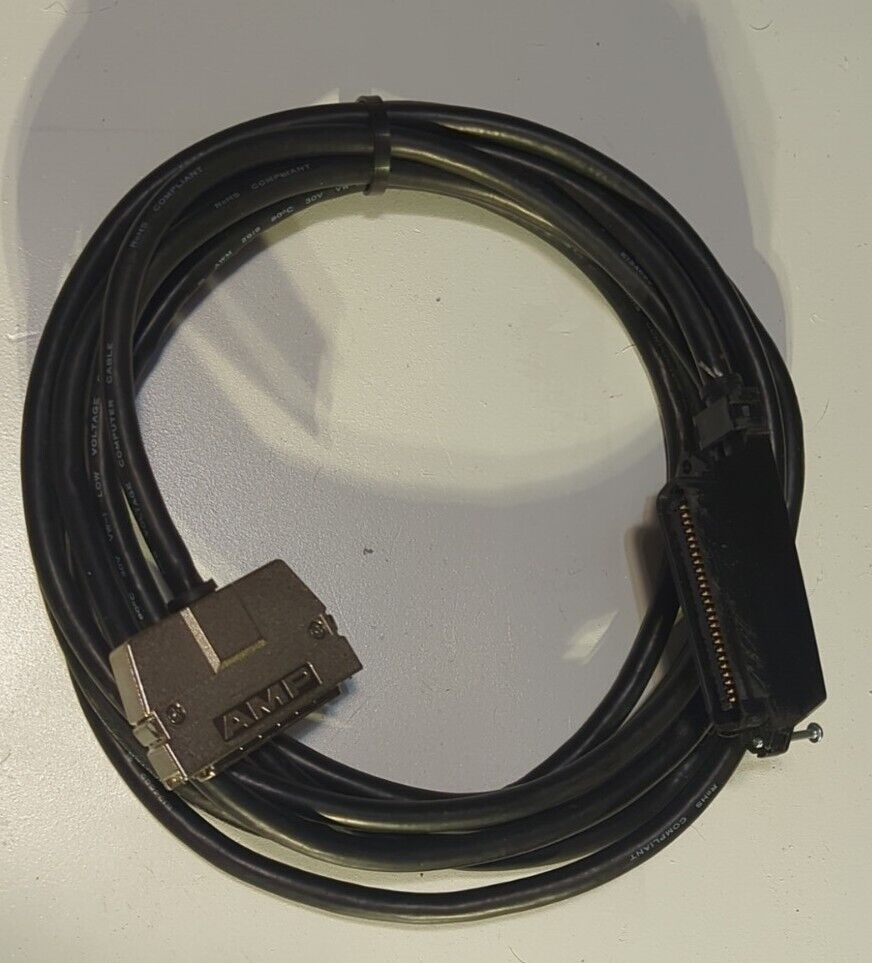 12ft AMP SCSI-III Male to SCSI-I CN50 Male - Black