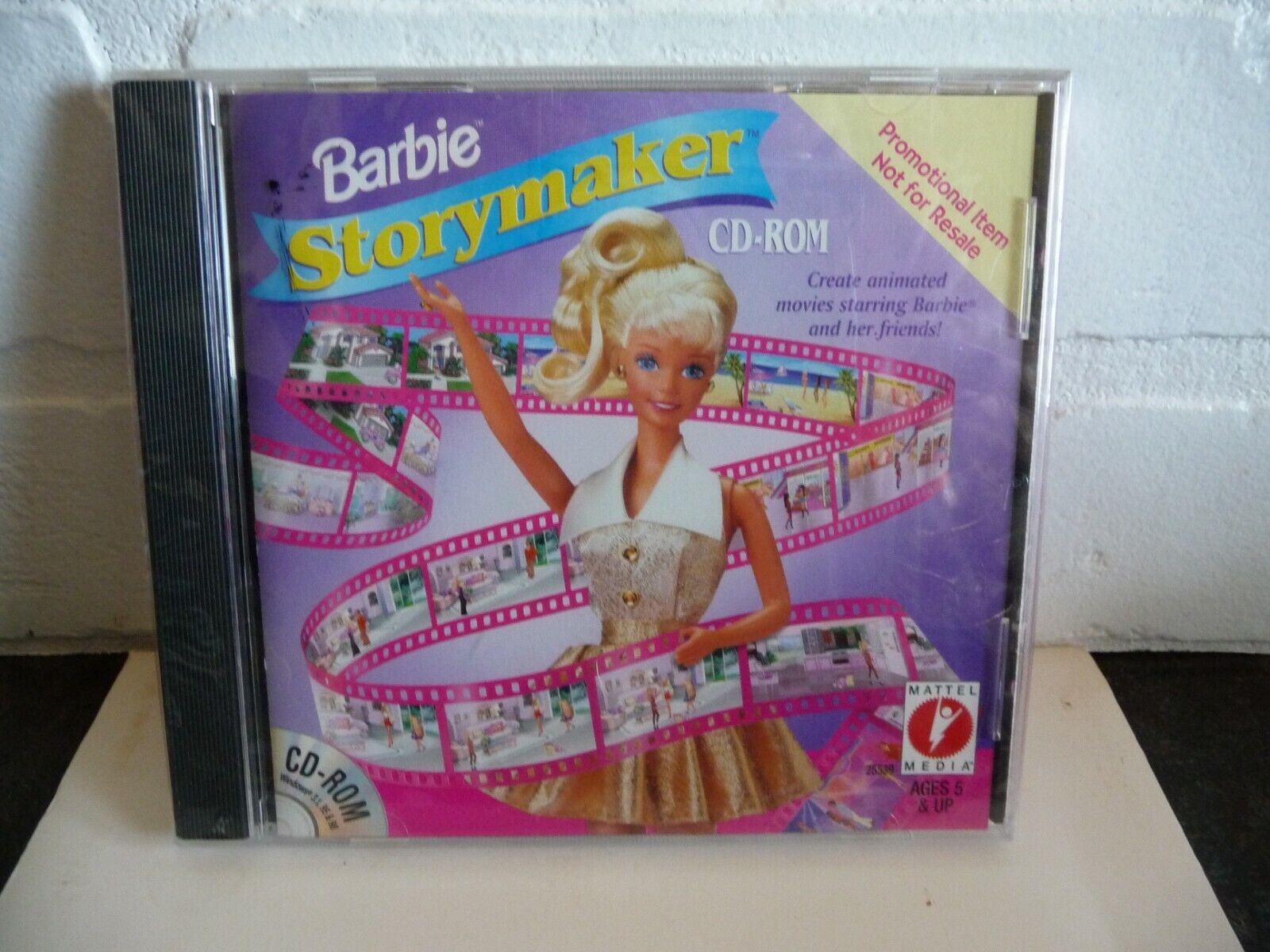 NEW Barbie “Storymaker” CD-ROM for Windows Promo Item, 1999 Mattel Media #25539
