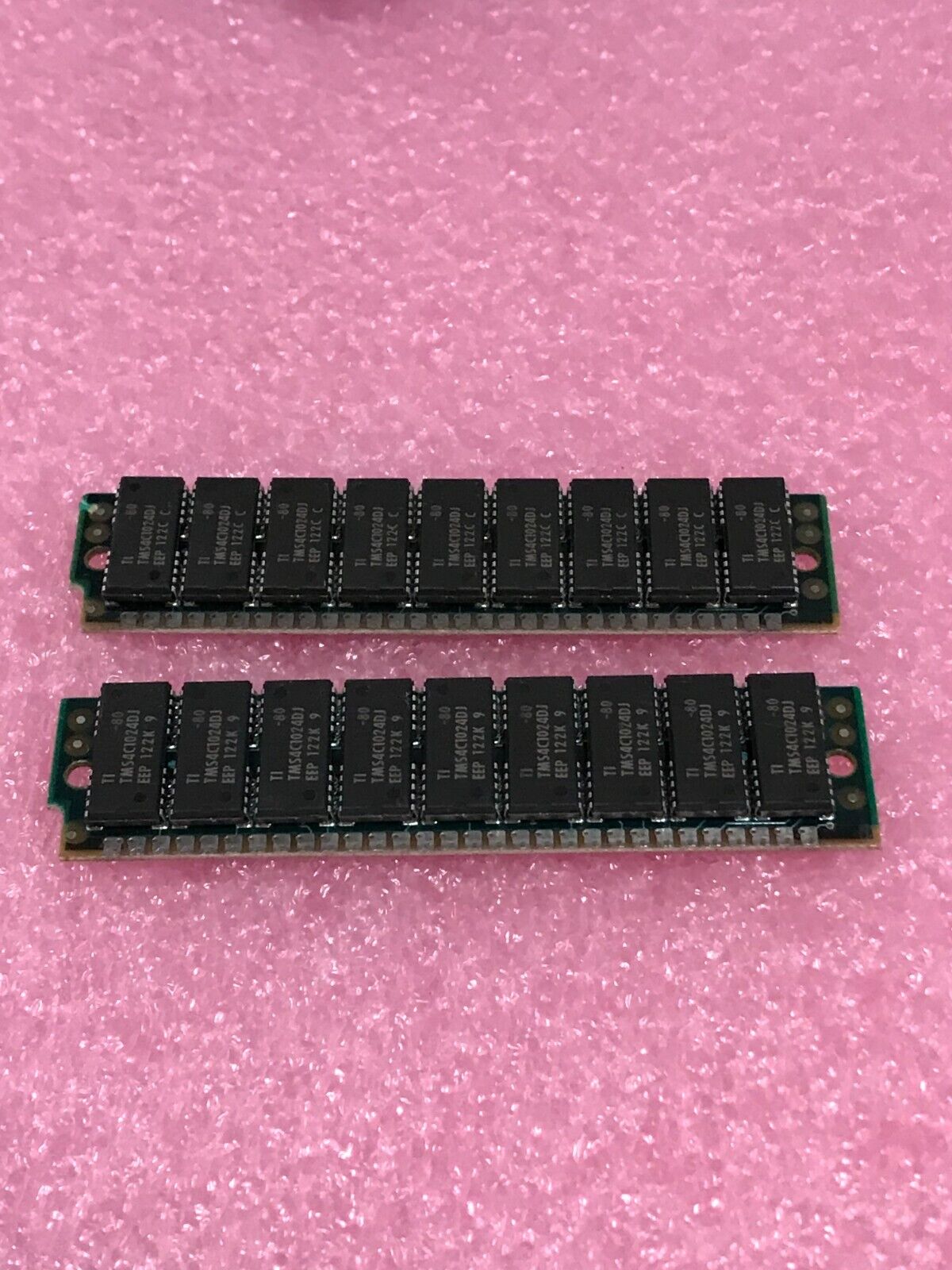 2x 1MB 30-Pin 9-chip Parity 80ns FPM SIMM Sun Apple Macintosh