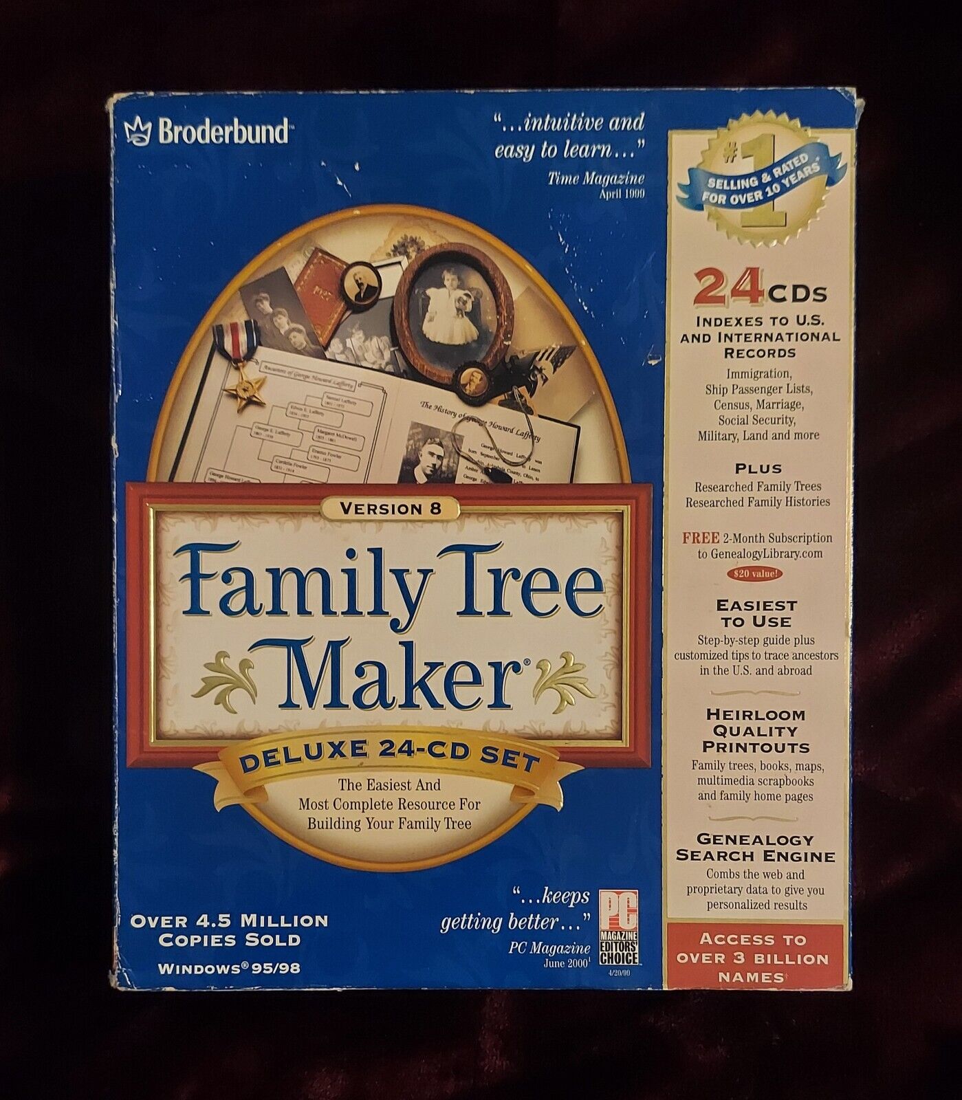 Broderbund Family Tree Maker  Version 8