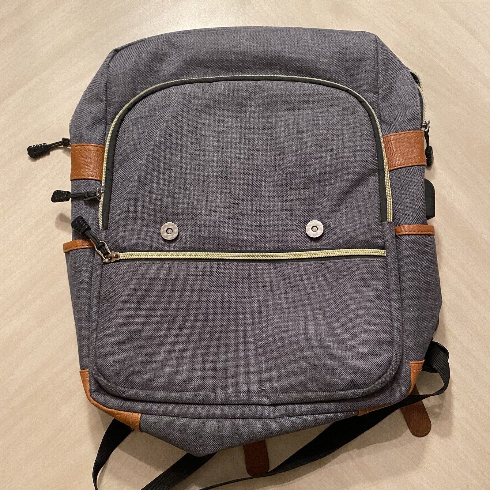 New Modoker Vintage Backpack Style Laptop Bag, Gray