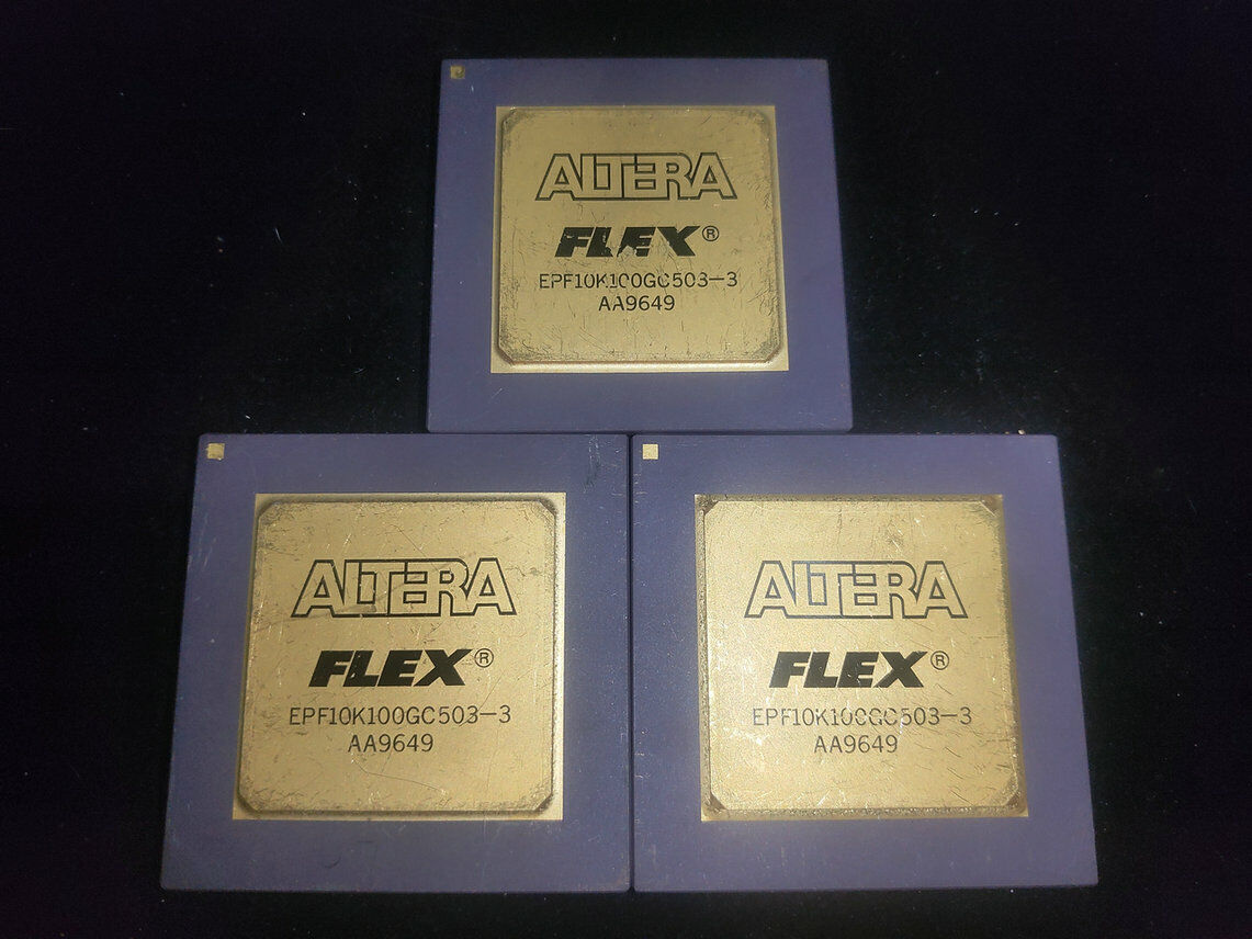 1x Vintage Rare Gold CPU ALTERA FLEX EPF10K100GC503-3 [0531]