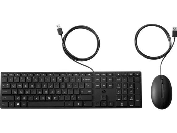 HP Wired Desktop 320MK Mouse and Keyboard (New)