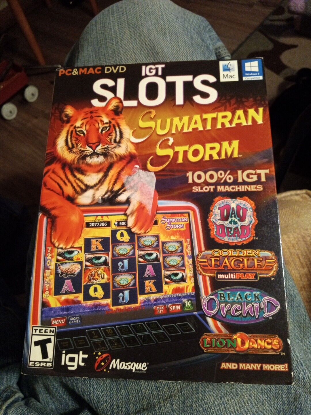 IGT Slots Sumatran Storm  (WIN Mac, Dvd-Rom, 2014) 100%  Slot Machines New E1