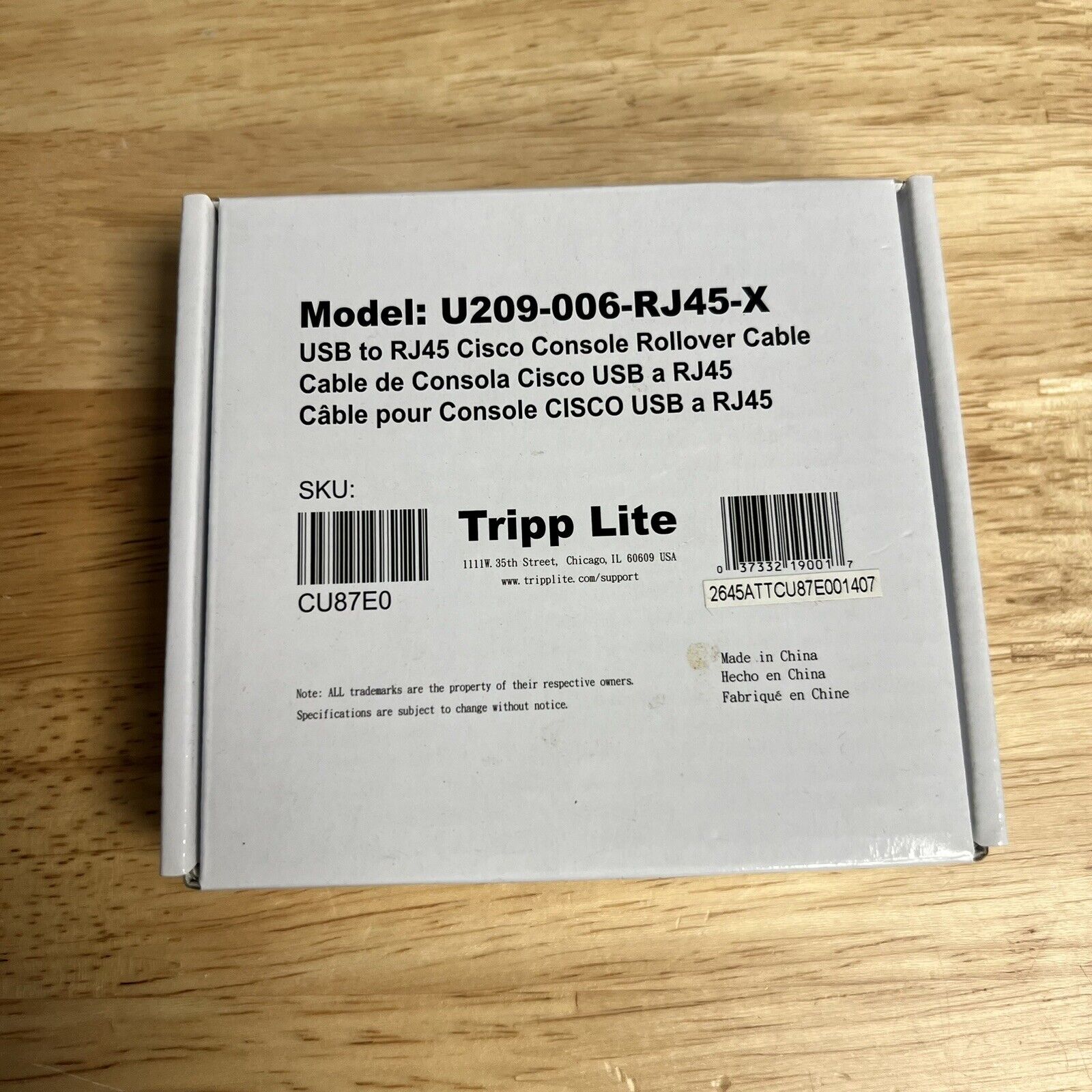 Tripp Lite Usb To Rj45 U209-006-RJ45-X