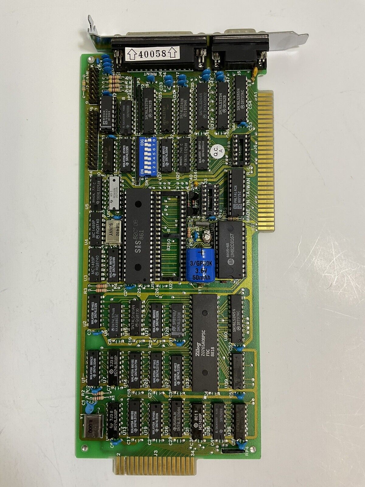 Vintage Computer Circuit Board 8250N-B Untested AS-IS ElectronicsRecycled