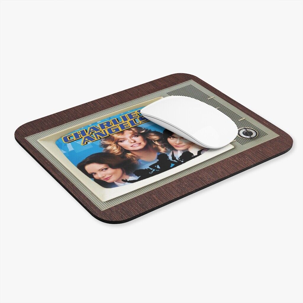 CHARLIES ANGELS Tv Show Retro Tv Design Mouse Pad (Rectangle) 