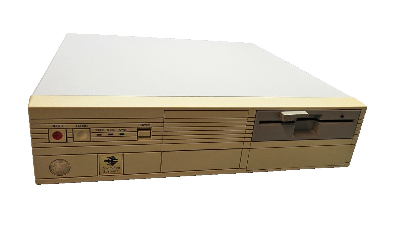 Vintage 80's Desktop Computer 386 CPU 640KB RAM 33MB HDD Rare Brownbag OS