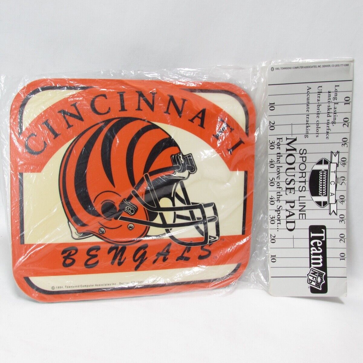 Vintage 1994 NFL Cincinnati Bengals Mouse Pad Standard Size NWT