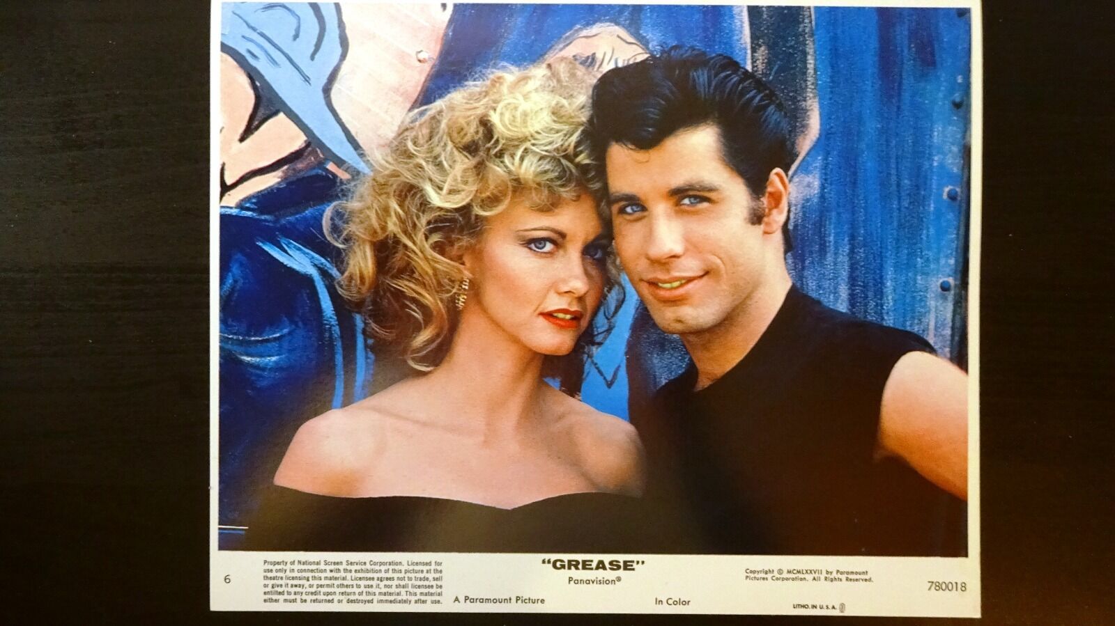 GREASE - US ORIGINAL LOBBY CARD - 1978 - John Travolta, Olivia Newton-John