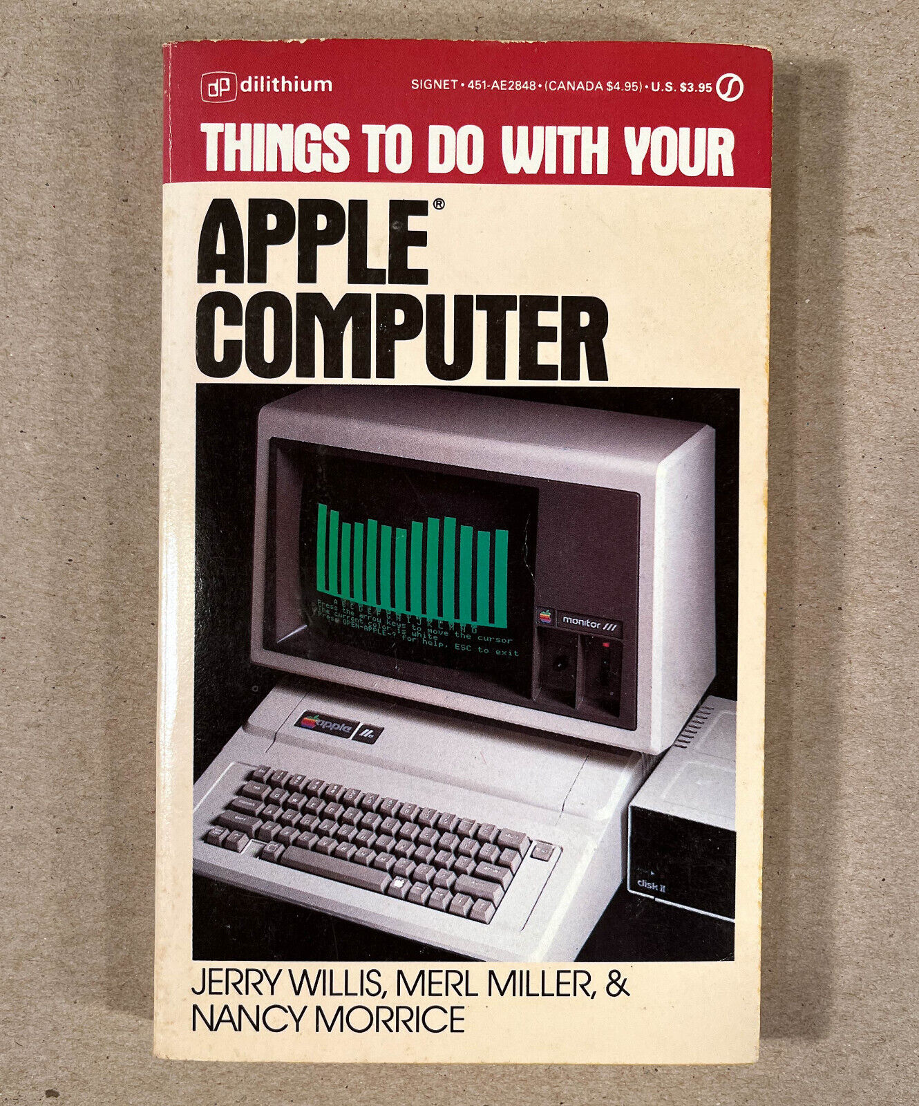 THINGS TO DO WITH YOUR APPLE IIe COMPUTER, 1983 Signet First Edition Paperback