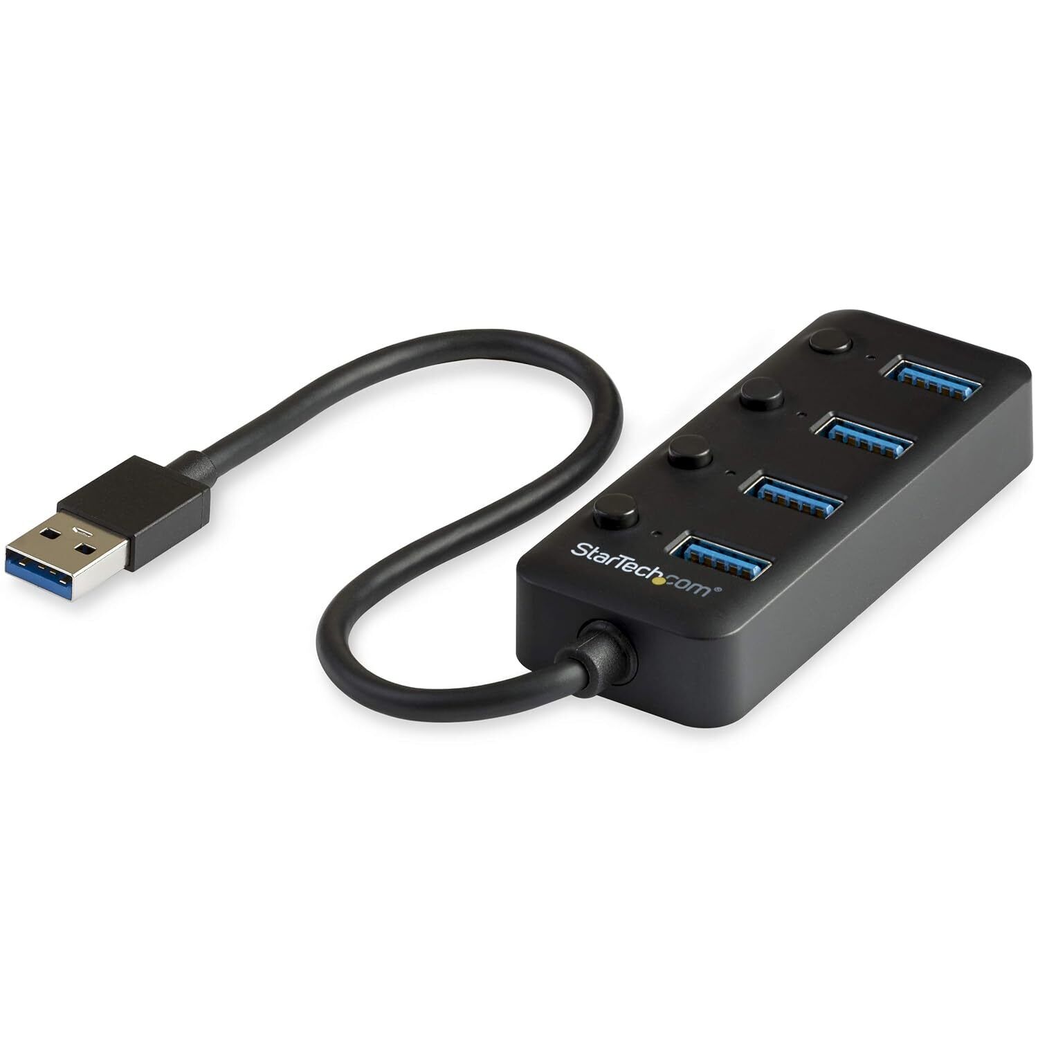 StarTech.com 4 Port USB 3.0 Hub - USB-A to 4x USB 3.0 Type-A with Individual O