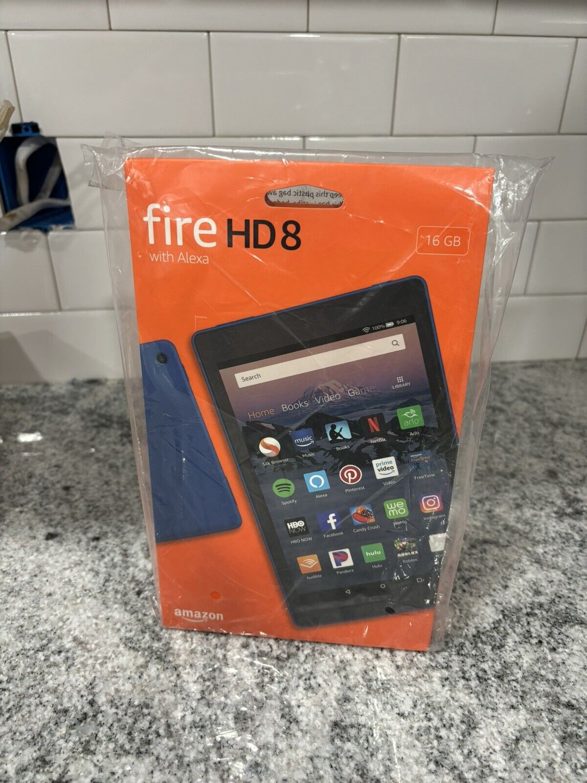 Amazon Fire HD 8 Tablet w/Alexa (8th Gen) 16GB. Blue w/Special Offers/Brand New