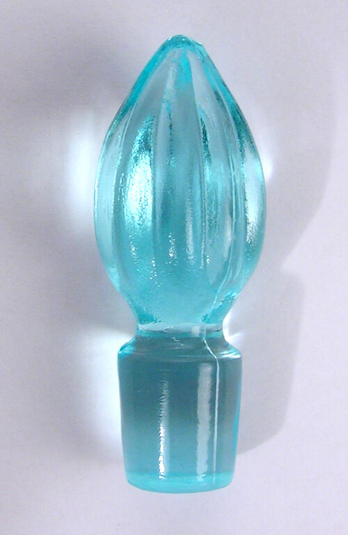 Fenton Art Glass Aquamarine Replacement Perfume or Cruet Stopper