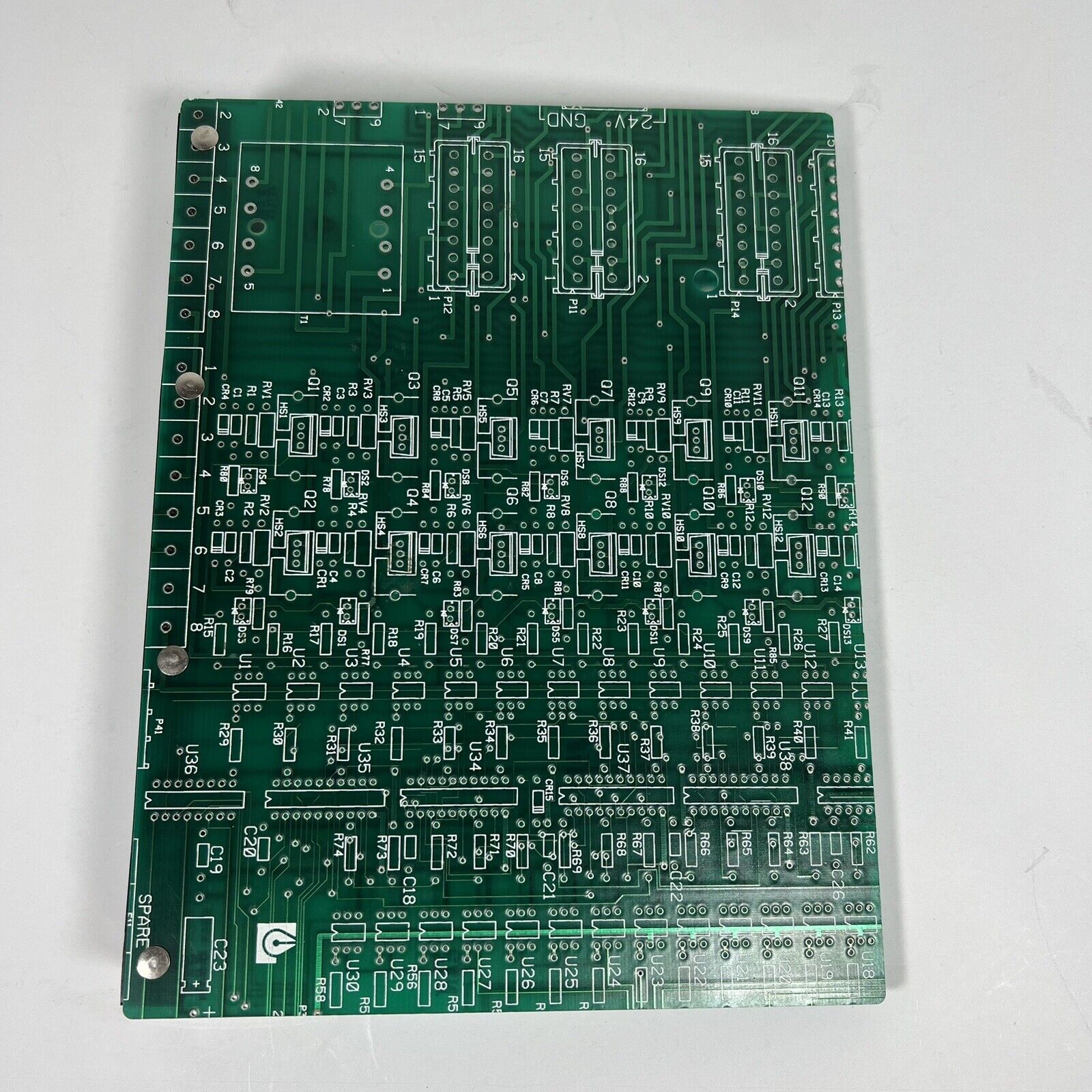 Circuit Board 3-Ring Biner (9” x 7”) Flat Smooth Printed Computer Board Vintage