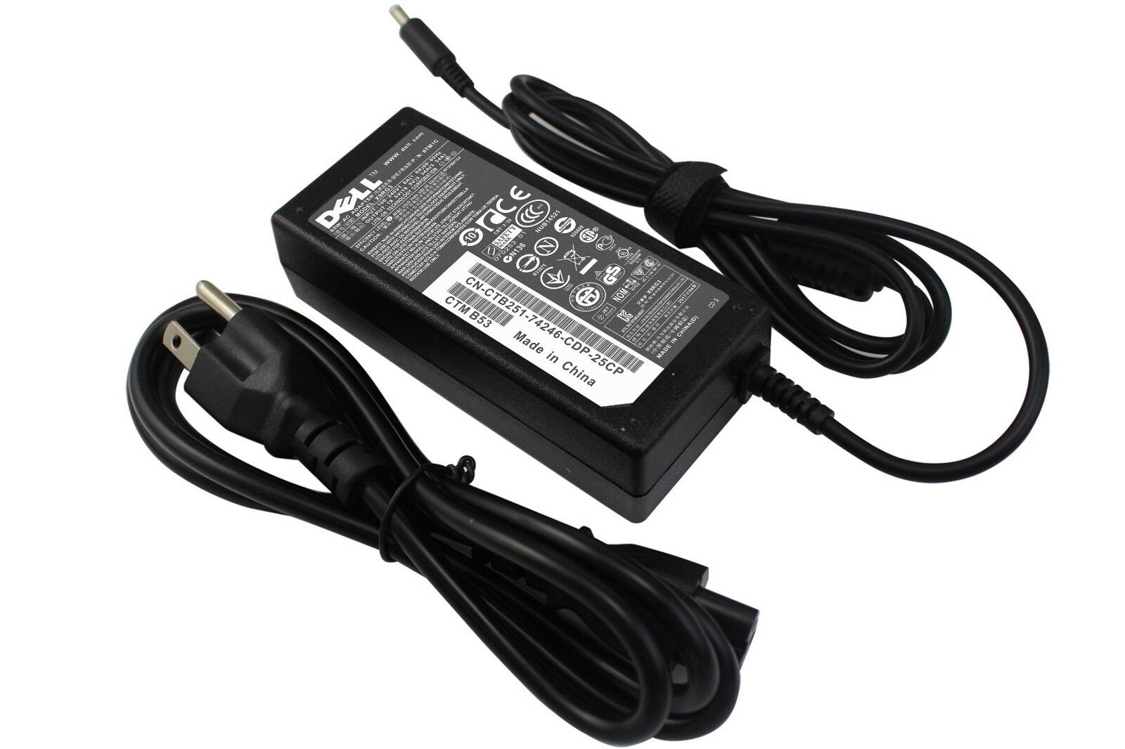 Genuine Inspiron 13 15 17 Series 15 3551 Charger AC Adapter Dell 19.5V 3.33A 65W