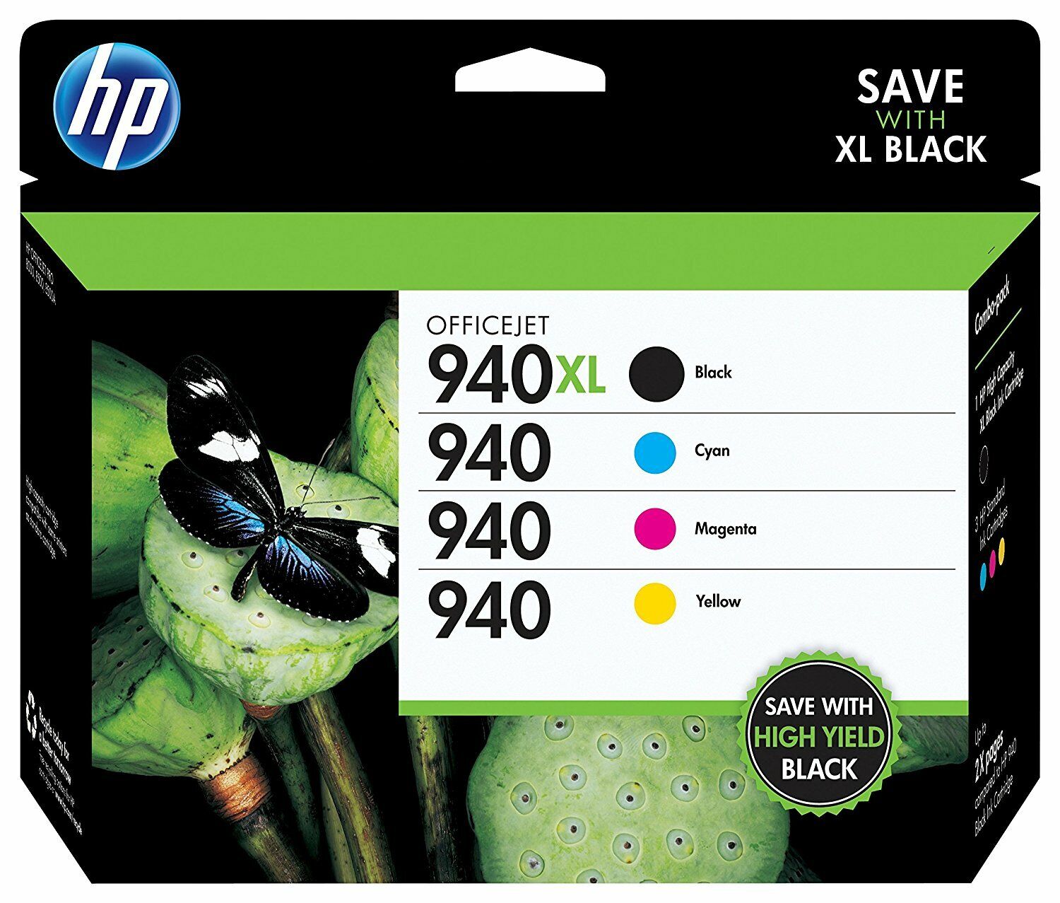 GENUINE HP 940XL 940 Ink Cartridge 4-Pack for Officejet pro 8000 8500