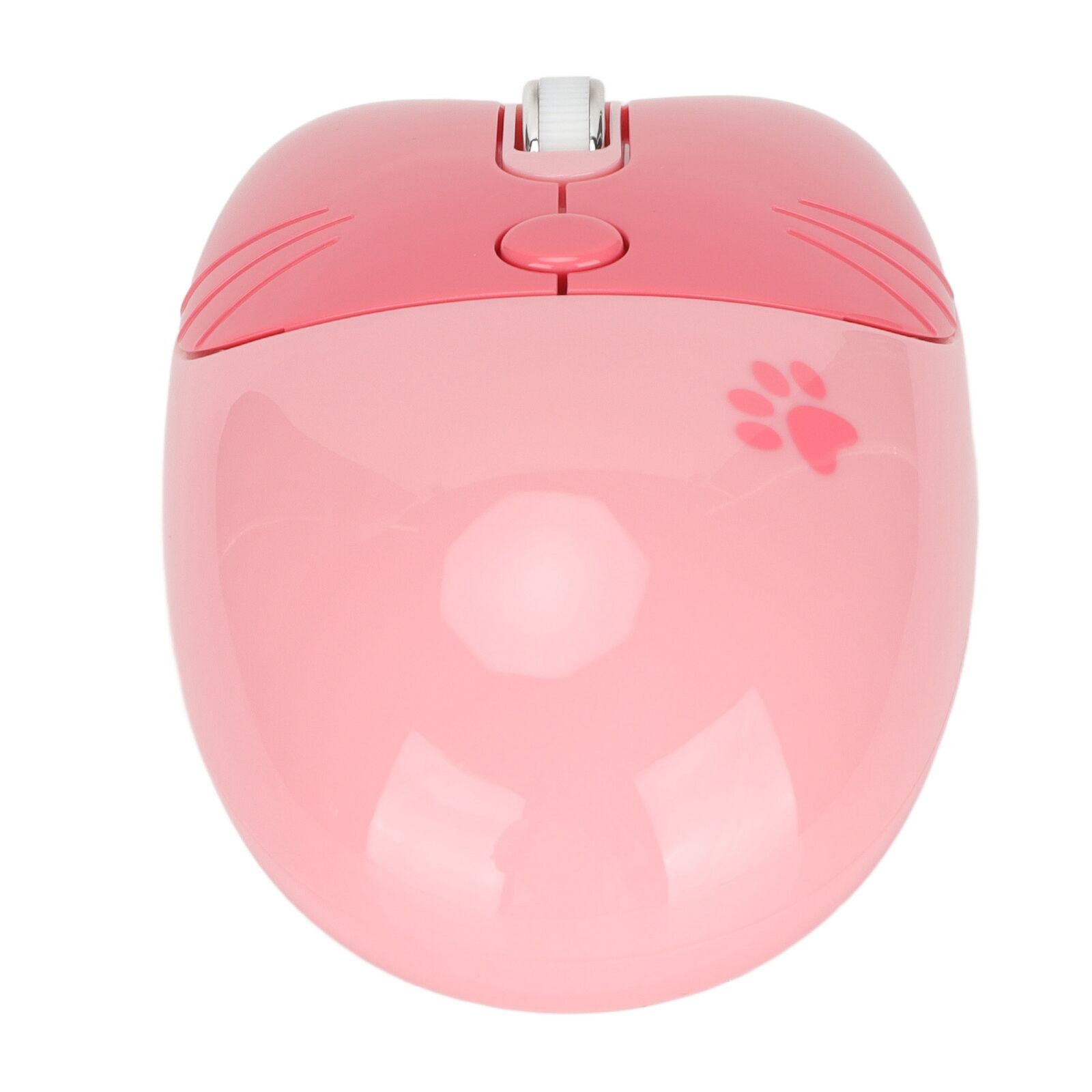 (Pink) Wireless Mouse 2.4 Silent Wireless Mouse Cute Cartoon Cat Paw
