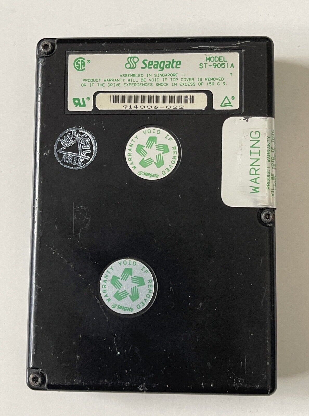 Vintage Seagate HDD  ST9051A 43MB 2.5\
