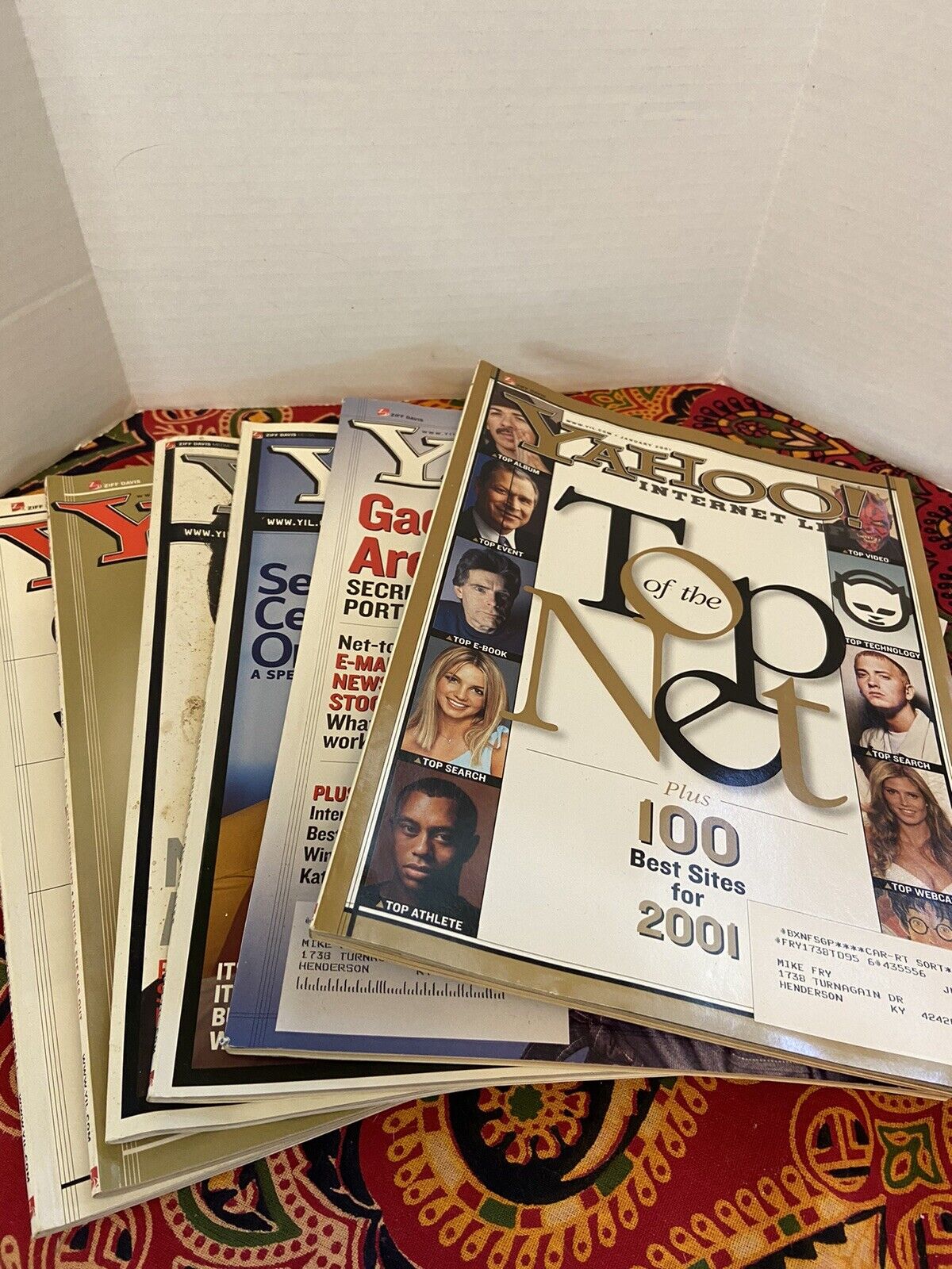 Yahoo Internet Life Vintage Computer Internet Magazines Lot of 6 Early 2000’s
