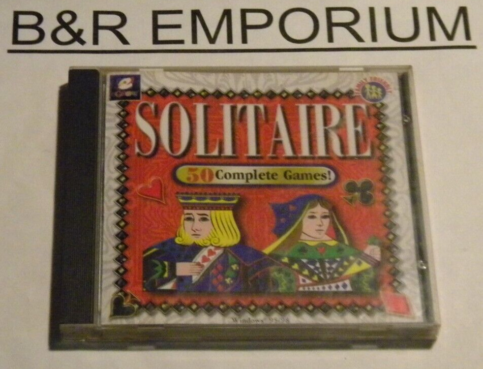 Solitaire: 50 Complete Games - (1999 eGames, Inc.) - Used CD-ROM Windows 95/98