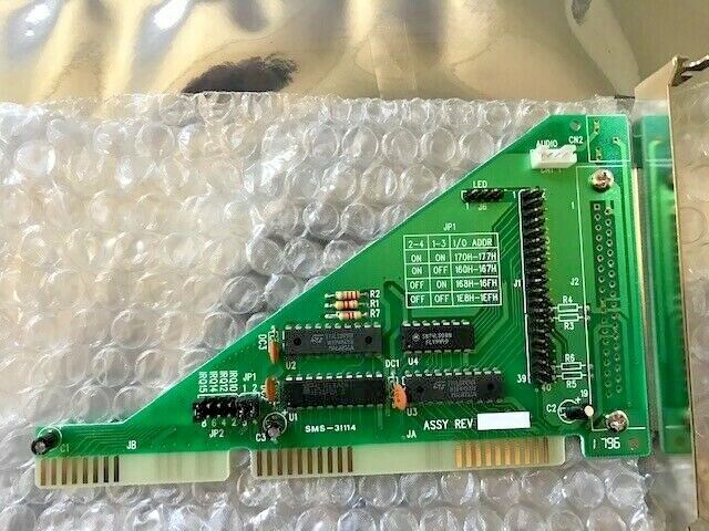 RARE NEW VINTAGE SMS 31-114 16 BIT ISA IDE CONTROLLER 4 ID ADDRESSES RM00 MSBX6