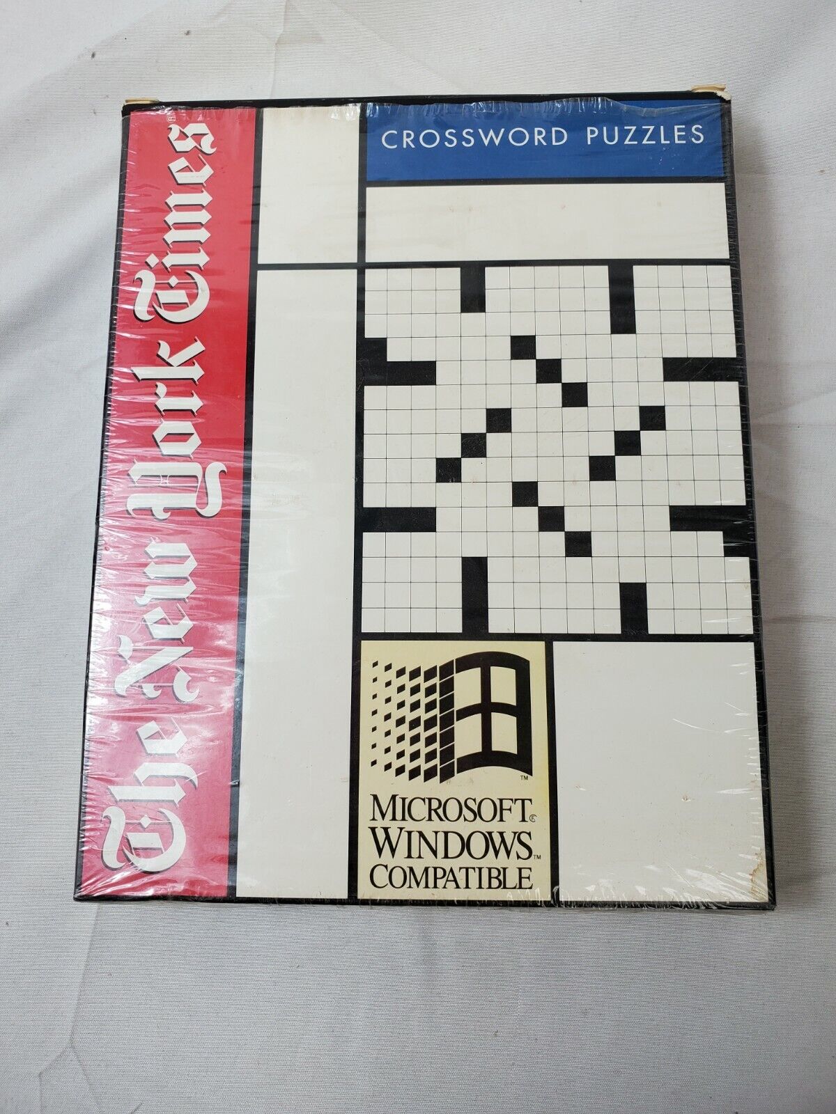 NEW YORK TIMES CROSSWORD PUZZLES PC SOFTWARE Big Box computer 1994