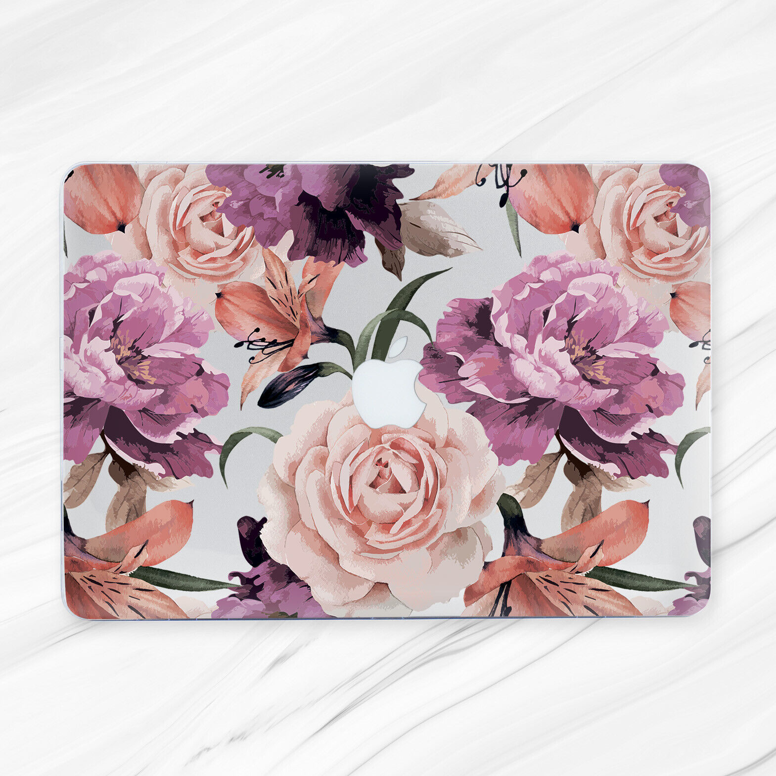 Peony Vintage Floral Flowers Hard Case Cover Macbook Pro Air Retina 11 16 13 15