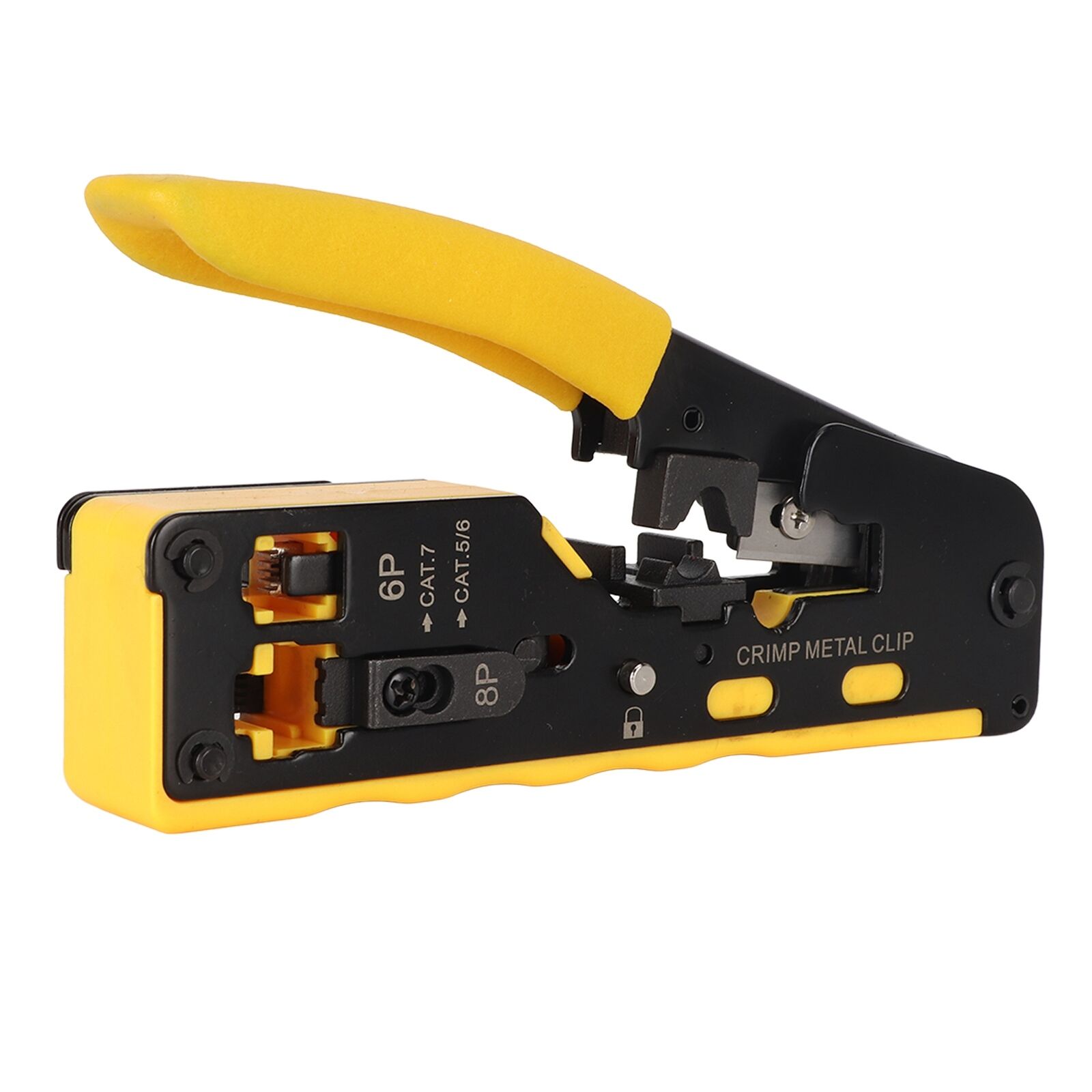 RJ45 Crimp Tool Cable Crimping Tool Adjustable For CAT5e 6e 7e