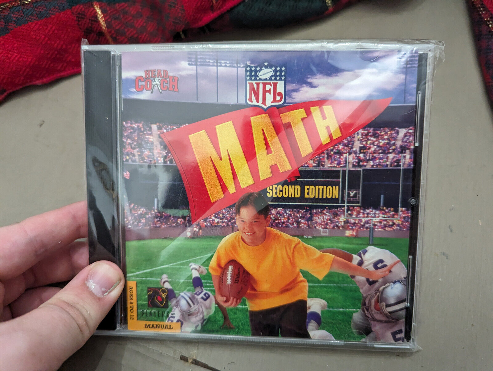 NFL Math Second Edition Head Coach 1996 PC MAC CD-ROM Software Game WIN 95