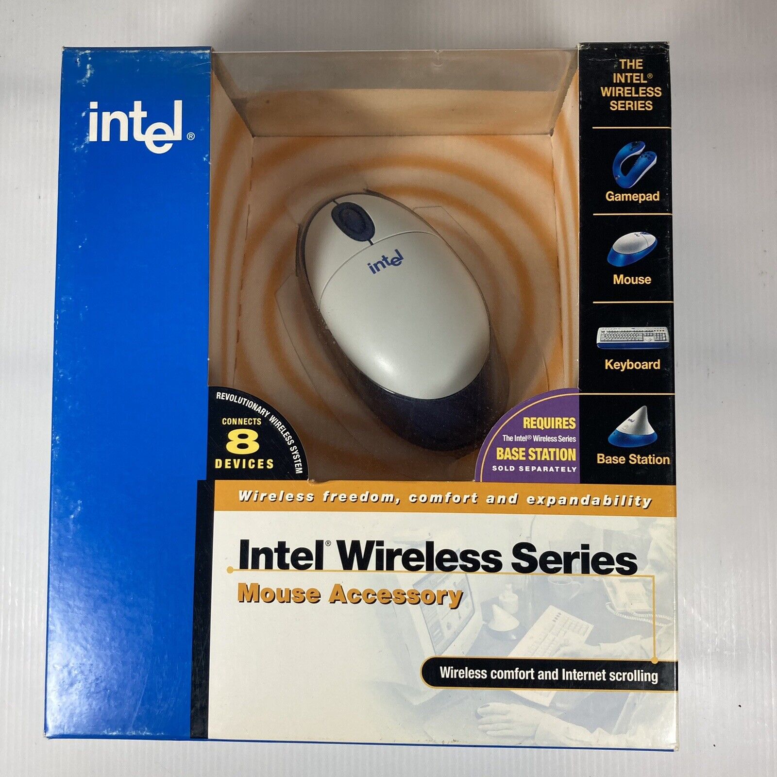 Vtg Intel Wireless Mouse New Old Stock New Sealed