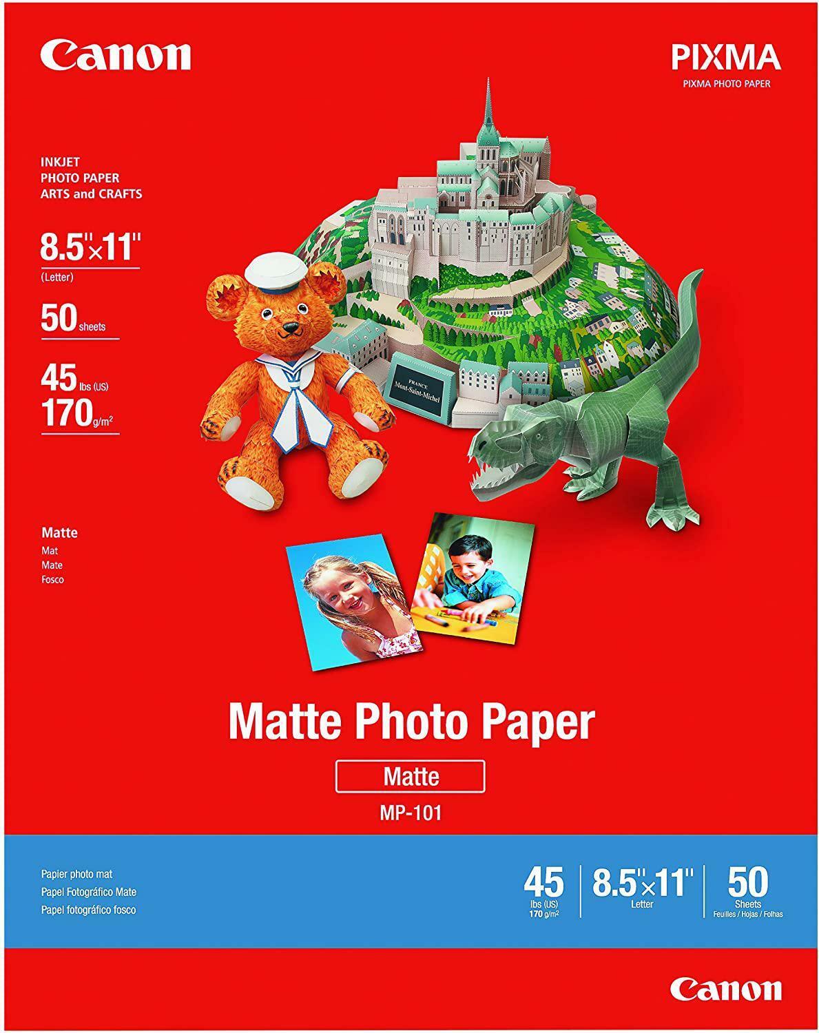 Ink Jet Plus Matte Photo Paper 8.5 x 11 (Pack of 50 Sheets) Crafts Art 7981A004