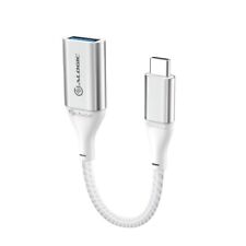 O-Alogic 15cm Super Ultra USB-C to USB-A Adapter - Silver Charge, Sync & Power picture