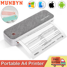 MUNBYN Portable A4 Bluetooth Thermal Printer Wireless Printer for Travel Home US picture