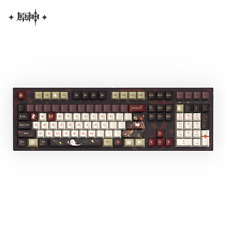 Game Genshin Impact Hu Tao RGB Adjustable PBT 87/108 Keys Mechanical Keyboard picture
