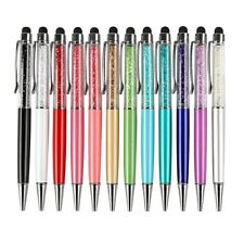 12Pcs/Pack Bling Bling 2-In-1 Slim Crystal Diamond Stylus Pen and Ink Ball V0F7 picture