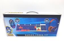 Sonic The Hedgehog Gaming Combo Set Keyboard Headset Mouse Sega Sakar Blemish picture