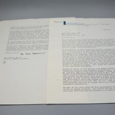 Univac Letter Signed by Computer Pioneer Carl Hammer Vintage 1971 picture