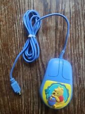 Vintage Winnie the Pooh Honey Wired Computer Mouse with Ball Track Blue USED picture