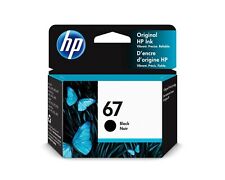 New Genuine HP 67 Black 1PK Ink Cartridge DeskJet 1250 2700 2752e 2755e 4155e picture