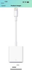 Genuine Apple - Lightning to SD Card Camera Reader - White  NEW picture
